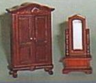 Swivel Mirror and Wardrobe