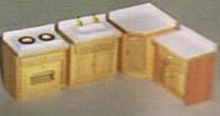 Pine kitchen units