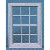 1/12th White Painted Med Georgian Window